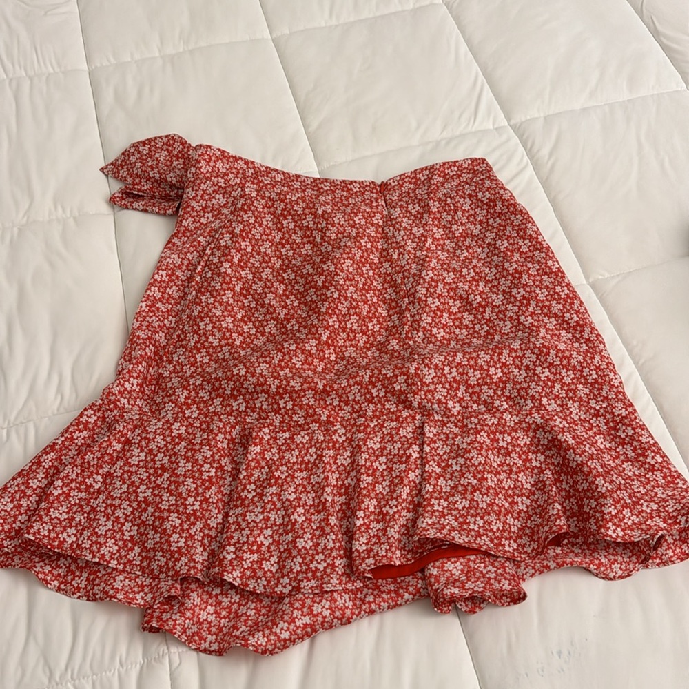 The Kooples Paris red floral skirt - Picture 2 of 4
